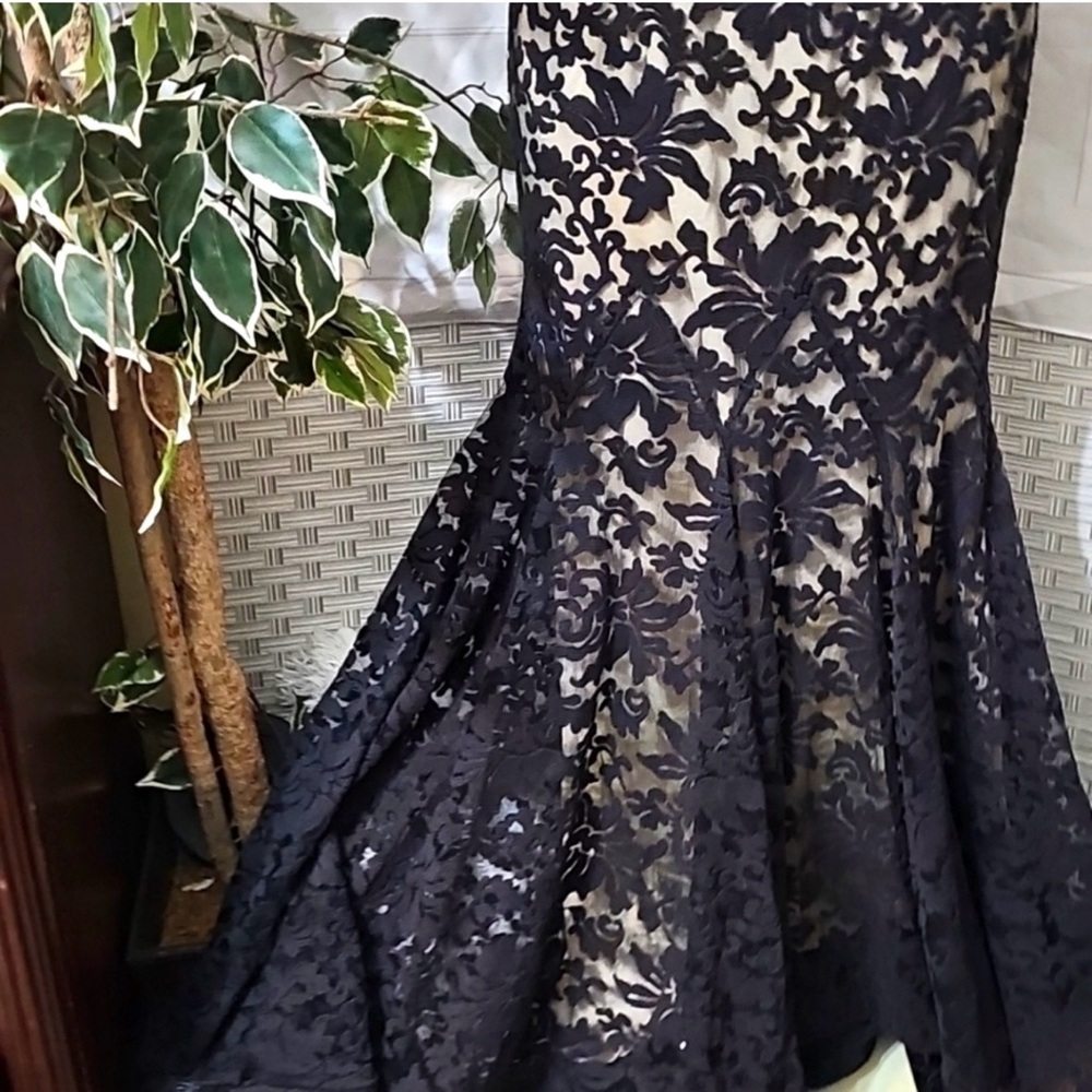 Montage by Mon Cheri Black Floral Maxi Dress - Picture 8 of 12
